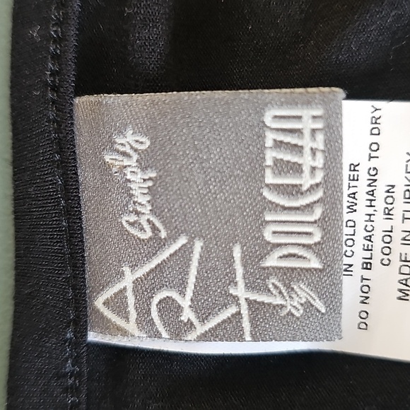 Simple Art By DOLCEZZA. Tunic Mini Dress. Size Small. Long Sleeve Cowl Neck. - Picture 7 of 9